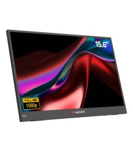 Monitor portátil verbatim non-touch light 15.6'/ full hd/ multimedia/ negro