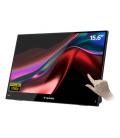 Monitor portátil táctil verbatim touch light 15.6'/ full hd/ multimedia/ negro
