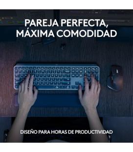 Teclado + raton logitech mx keys s combo inalambrico grafito español