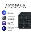 Teclado + raton logitech mx keys s combo inalambrico grafito español