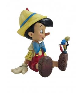 Figura enesco disney pinocchio sentado & pepito grillo