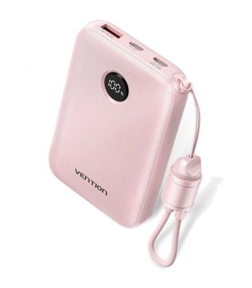 Powerbank 10000mah vention fkap0-c/ 22.5w/ rosa