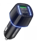 Cargador de coche vention ffrb0/ 1xusb-tipo c/ 1xusb/ 48w