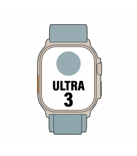 Apple watch ultra 3/ gps/ cellular/ 49mm/ caja de titanio natural/ correa loop alpine azul claro s