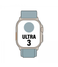 Apple watch ultra 3/ gps/ cellular/ 49mm/ caja de titanio natural/ correa loop alpine azul claro s