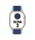 Apple watch ultra 3/ gps/ cellular/ 49mm/ caja de titanio natural/ correa loop trail azul/azul brillante m/l