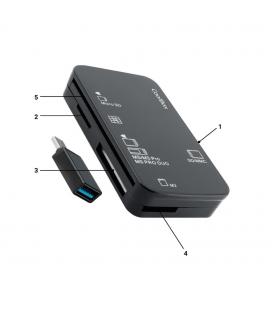 Lector tarjetas memoria y usb coolbox cre4 - adaptador usb