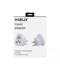 Celly adaptador de viaje universal us