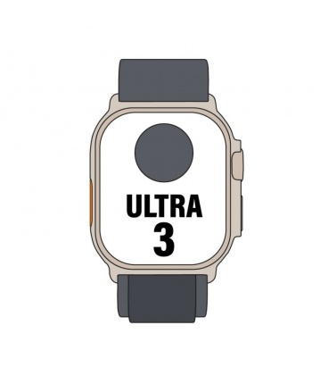 Apple watch ultra 3/ gps/ cellular/ 49mm/ caja titanio negro/ correa loop alpine negra l