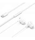 Auriculares intrauditivos vention echo lite usb-c in-ear/ con micrófono/ usb tipo-c/ blancos