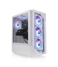 Caja ordenador gaming thermaltake view 200 tg snow atx 2 x usb 3.0 3 x 120mm argb