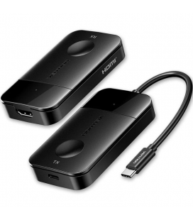 Adaptador/transmisor de vídeo inalámbrico usb tipo-c - hdmi vention adobb/ 60w