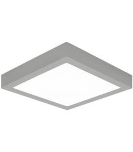 Downlight iglux sup-102413-fs/ cuadrado/ ø170x170x35mm/ potencia 13w/ 1020 lúmenes/ 3000ºk/ plata