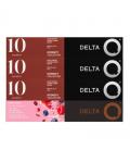 Cápsula delta combo qualidus + frutos silvestres & espumante del para cafeteras delta/ caja de 40