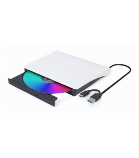 UNIDAD DE DVD USB EXTERNA GEMBIRD BLANCA