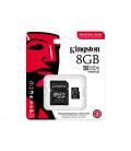 Tarjeta memoria micro secure digital sdhc 8gb kingston industrial clase 10 uhs - i u3 + adaptador sd