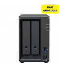 Nas synology diskstation ds725+/ 2 bahías 3.5'- 2.5'/ 32gb ddr4/ formato torre