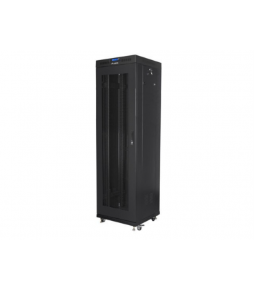 ARMARIO LANBERG RACK 19" 42U 600X600 FLAT PACK V2 PUERTA MESH CON LCD NEGRO