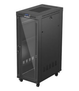 ARMARIO LANBERG RACK 19" 32U 600X1000 FLAT PACK PUERTA CRISTAS CON LCD NEGRO