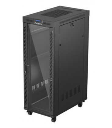 ARMARIO LANBERG RACK 19" 32U 600X1000 FLAT PACK PUERTA CRISTAS CON LCD NEGRO