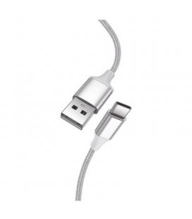 CABLE COOL USB-C A USB 1.2M NYLON WHITE