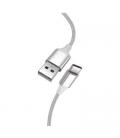 CABLE COOL USB-C A USB 1.2M NYLON WHITE
