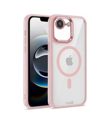 FUNDA COOL IPHONE 16E MAGNETICA BORDE ROSA