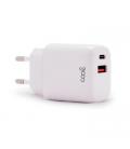 CARGADOR COOL DUAL USBC-USB 20W WHITE