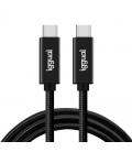 Iggual cable usb-c 3.2 gen2x2 100w 5a 4k 1m nylon