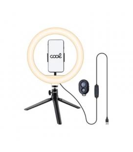 SOPORTE ARO LUZ LED COOL MANDO BLUETOOTH 50CM