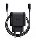 Cargador de pared gan trust maxo 45w compatible con samsung/ 1xusb tipo-c/ incluye cable usb tipo-c/ 45w