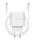 Cargador de pared gan trust maxo 45w compatible con apple/ 1xusb tipo-c/ incluye cable usb tipo-c/ 45w