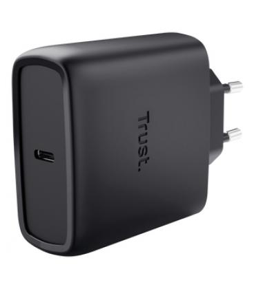 Cargador de pared gan trust maxo 65w/ 1xusb tipo-c/ incluye cable usb tipo-c/ 65w