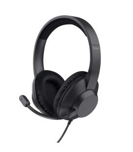 Auriculares trust ayda max usb-enc/ con micrófono/ usb/ negros