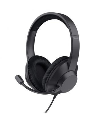 Auriculares trust ayda max usb-enc/ con micrófono/ usb/ negros
