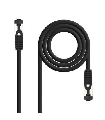 Cable de red rj45 sstp nanocable 10.20.2000-l30-bk cat.8.1/ 30cm/ negro