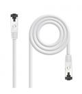 Cable de red rj45 sstp nanocable 10.20.2001-w cat.8.1/ 1m/ blanco