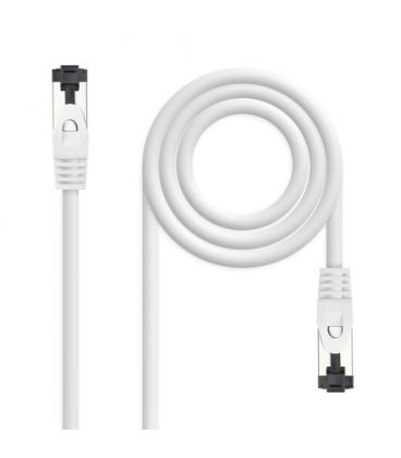 Cable de red rj45 sstp nanocable 10.20.2002-w cat.8.1/ 2m/ blanco