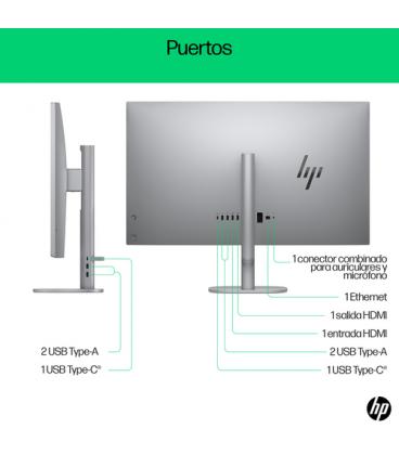 Pc all in one hp omnistudio x 32-c0022ns intel core ultra 5-125u/ 16gb/ 1tb ssd/ 31.5'/ win11
