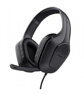 Auriculares gaming con micrófono trust gaming gxt 417 zirox/ jack 3.5/ negros