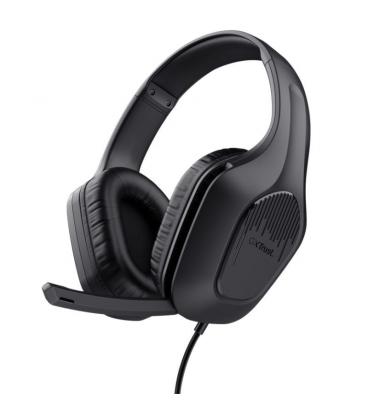 Auriculares gaming con micrófono trust gaming gxt 417 zirox/ jack 3.5/ negros