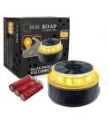 Luz baliza de emergencia para coche sos road connected el2024 v16/ homologada/ base imantada/ geolocalizable/ funciona a pilas