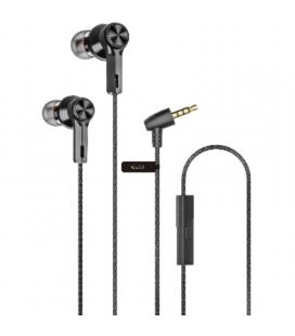 Auriculares intrauditivos qubo eb-100/ con micrófono/ jack 3.5/ negros