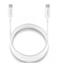 Cable usb 2.0 tipo-c ngs zyro 60w-1/ usb tipo-c macho - usb tipo-c macho/ hasta 60w/ 480mbps/ 1m/ blanco