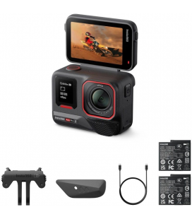 Cámara digital deportiva insta360 ace pro 2 pack de 2 baterías/ 8k/ ángulo de visión 180º/ negra