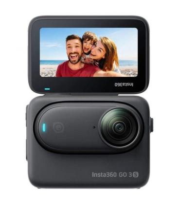 Cámara digital deportiva insta360 go 3s/ 4k/ ángulo de visión 180º/ negra