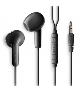 Auriculares intrauditivos ngs cross flip/ con micrófono/ jack 3.5/ negros
