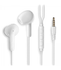 Auriculares intrauditivos ngs cross flip/ con micrófono/ jack 3.5/ blancos