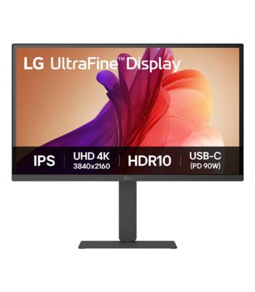 Monitor profesional lg 27u730a-b 27'/ 4k/ multimedia/ regulable en altura/ negro