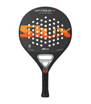 Pala de pádel siux optimus 5/ negra y naranja